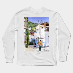 Patio in Sacromonte, Granada, Spain Long Sleeve T-Shirt